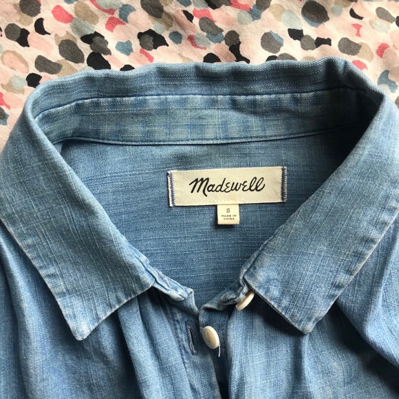 Madewell Central Shirt in Roberta Indigo - Picture 6 of 7